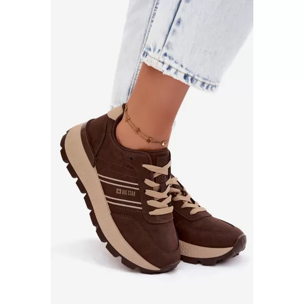  Ženske superge BIG STAR SHOES UU274040 RJAVA/BEŽ 