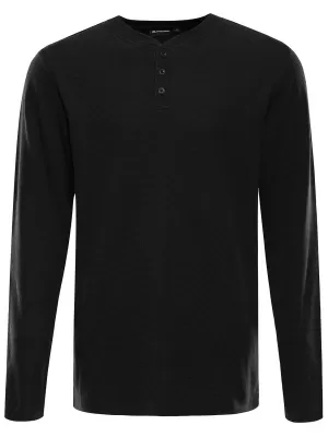 Moška majica s kratkimi rokavi ALPINE PRO THERMAL ČRNA
