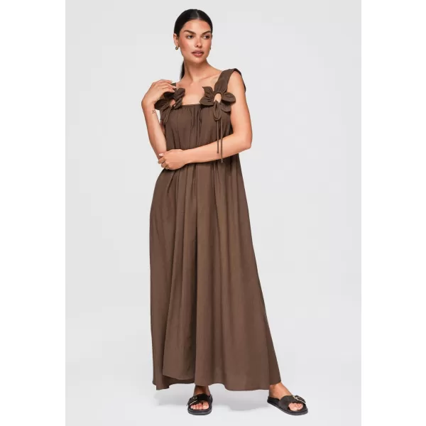  Obleka OMBRE OW-DLR-E0014 RJAVA 