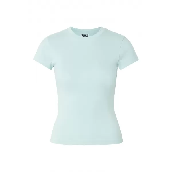  Ženska majica s kratkimi rokavi URBAN CLASSICS TB8569-23663 ZAMOLKLO MODRA 