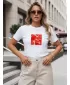 Ženska majica s kratkimi rokavi DSTREET NX8008RY-WH BELA