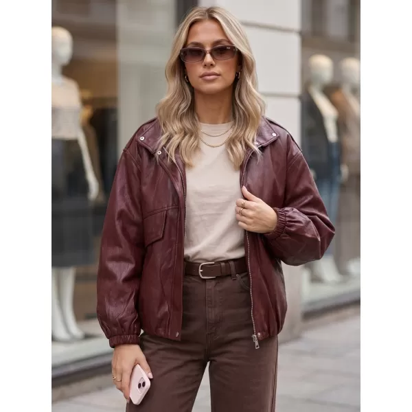  Ženska jakna DSTREET TY6069 BORDO 