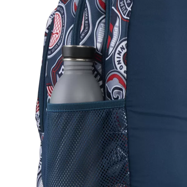  Nahrbtnik PUMA ACADEMY AOP BACKPACK 09115027 POLNOČNI BENCIN/ZA VSE ČASE RDEČE/TEKAŠKE ZNAČKE AOP 