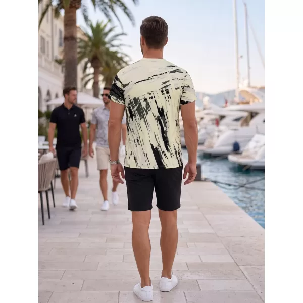  Moška premium funkcionalna majica s kratkimi rokavi ALTISPORT VOJ/ALM010TR01 SLONOKOŠČENA/ČRNA 