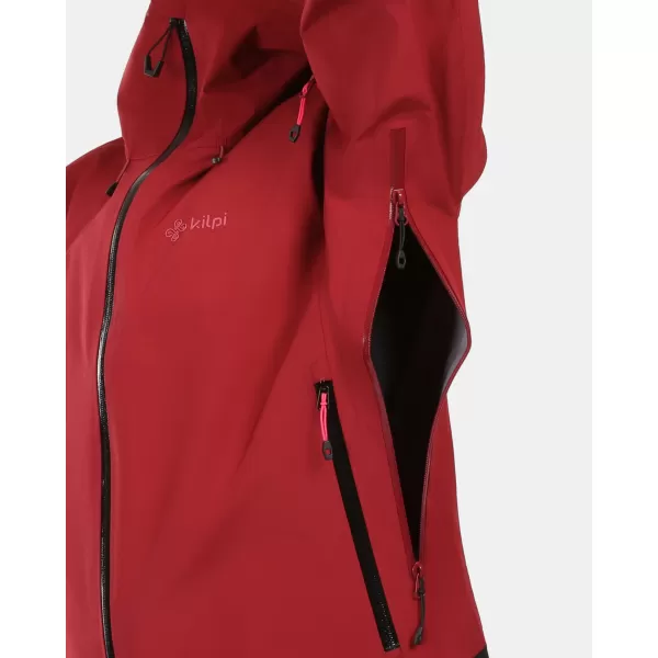  Ženska hardshell jakna KILPI MAMBA-W 1L0101KI TEMNO RDEČA 