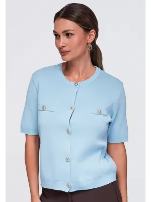 Ženska bluza OMBRE OW-TS-E0084 MODRA