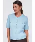Ženska bluza OMBRE OW-TS-E0084 MODRA