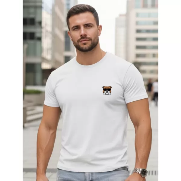  Moška majica s kratkimi rokavi DSTREET NX0125R-WH BELA 