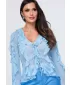 Ženska bluza OMBRE OW-TS-E0078 MODRA