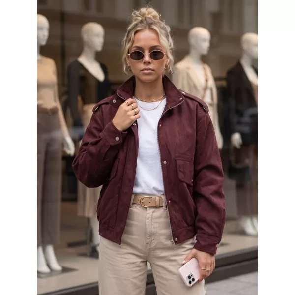  Ženska jakna DSTREET TY6066 BORDO 