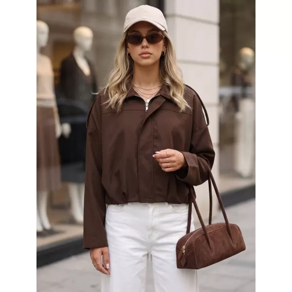 Ženska jakna DSTREET TY5956 RJAVA 