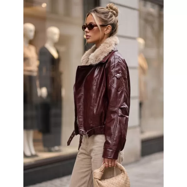  Ženska jakna DSTREET TY5707 BORDO 