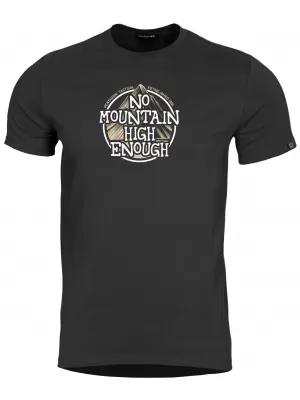 Moška majica s kratkimi rokavi PENTAGON AGERON NO MOUNTAIN HIGH ENOUGH K09012-NM ČRNA