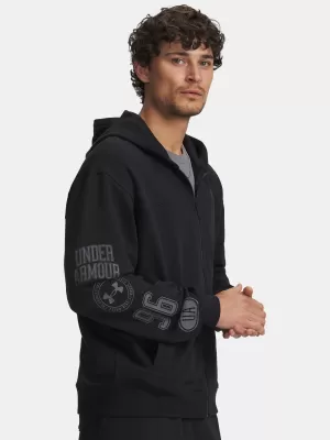 Moški pulover UNDER ARMOUR UA RIVAL LW GRAPHIC FZ 6014687-001 ČRNA