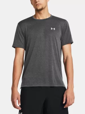 Moška majica s kratkimi rokavi UNDER ARMOUR LAUNCH CAMO SHORTSLEEVE 1386681-025 SIVA
