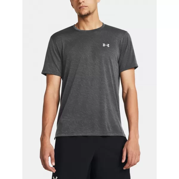  Moška majica s kratkimi rokavi UNDER ARMOUR LAUNCH CAMO SHORTSLEEVE 1386681-025 SIVA 