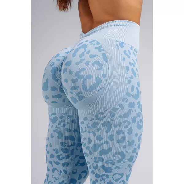  Kompresijske push-up pajkice z leopardjim potiskom NEBBIA PRIMAL 849 MODRI LEOPARD 