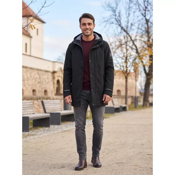  Moški nepremočljiv plašč ALPINE PRO PERFET 2 ČRNA 