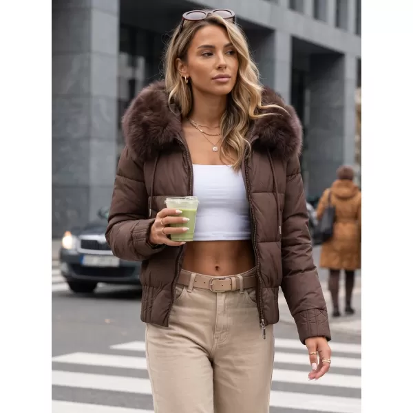  Ženska jakna DSTREET TY5829 RJAVA 