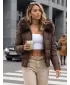 Ženska jakna DSTREET TY5829 RJAVA