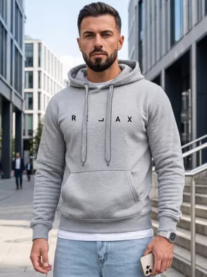 Moški pulover DSTREET NX0001BX-02-09 SVETLO SIVA