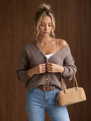 Ženski pulover DSTREET MY2574 BEŽ