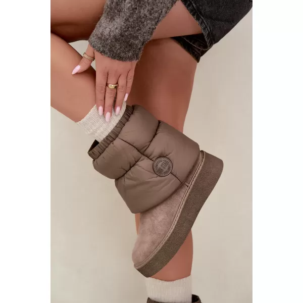  Ženski snežaki BIG STAR SHOES UU274732 TEMNO BEŽ 