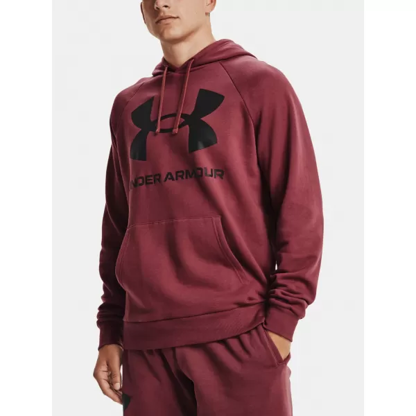  Moški pulover UNDER ARMOUR RIVAL FLEECE BIG LOGO HD 1357093-652 RDEČA 