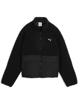 Ženska jakna PUMA RE:FIBRE SHERPA JACKET W 69456701 ČRNA PUMA