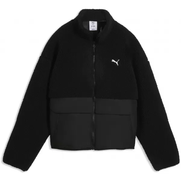  Ženska jakna PUMA RE:FIBRE SHERPA JACKET W 69456701 ČRNA PUMA 