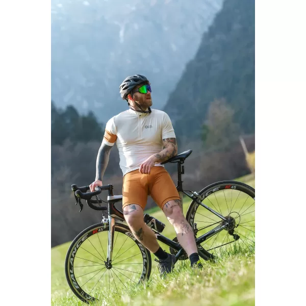  Moški kolesarski dres NORDBLANC CAMEL NBSMF8079 BEŽ 