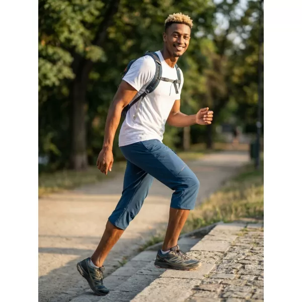  Moške kapri hlače ALPINE PRO WEDER 2 MODRO KRILO TEAL 