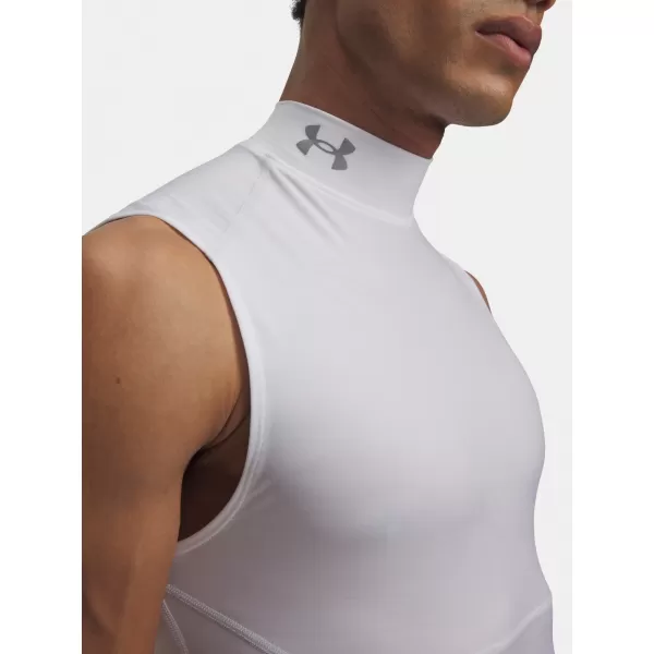  Moški brezrokavnik UNDER ARMOUR HG ELITE SLEEVELESS MOCK 6015381-100 BELA 