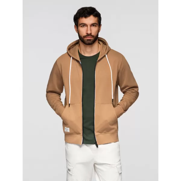  Moški pulover OMBRE OM-SSBZ-0272 RJAVA 