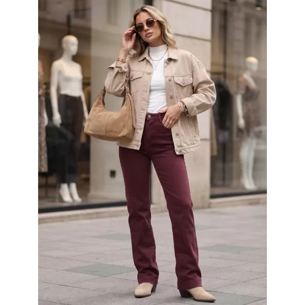  Ženske hlače DSTREET UY3105 BORDO 