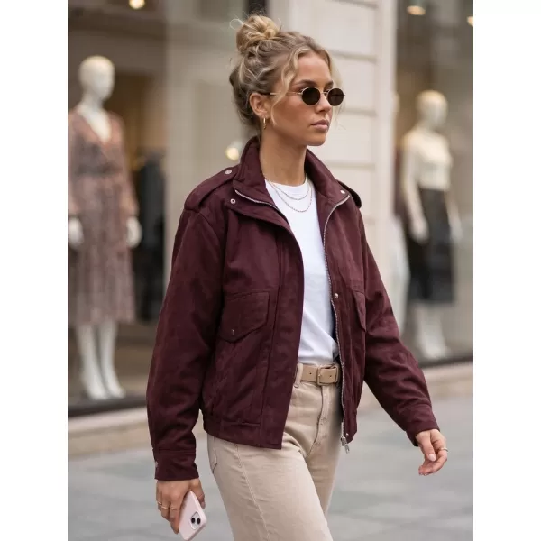  Ženska jakna DSTREET TY6066 BORDO 