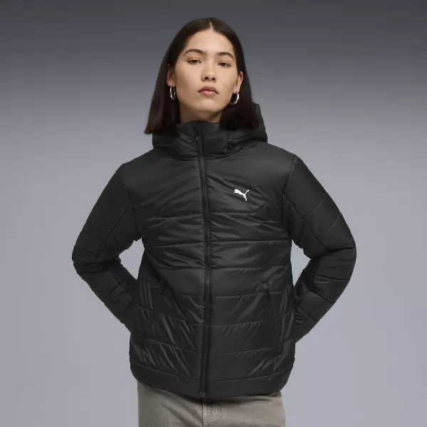  Ženska jakna PUMA ESS HOODED PADDED JACKET 68523101 ČRNA PUMA 