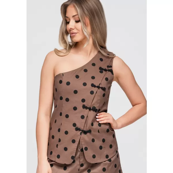  Ženska bluza OMBRE OW-TS-E0061 RJAVA 