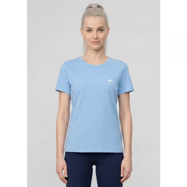  Ženska majica s kratkimi rokavi 4F WMM00TTSHF3308 DENIM 