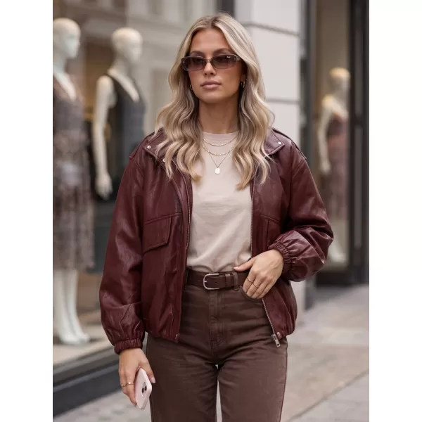  Ženska jakna DSTREET TY6069 BORDO 