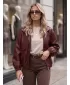 Ženska jakna DSTREET TY6069 BORDO