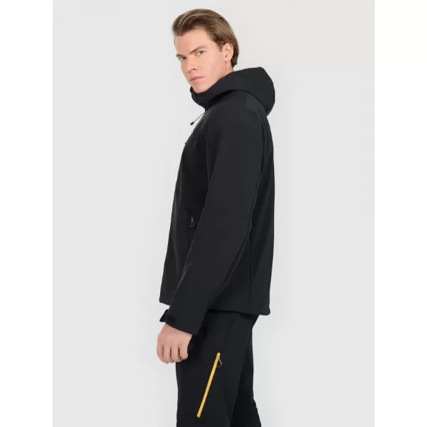  Moška softshell jakna 4F RAW25TSOFM506 GLOBOKO ČRNA 