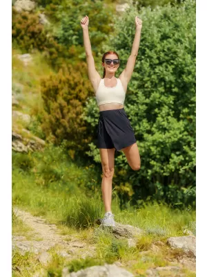 Žensko kratko krilo NORDBLANC CELESTE NBSSL8250 ČRNA