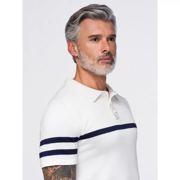  Moška polo majica OMBRE OM-POSS-0177 BELA 