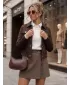 Ženska jakna DSTREET TY5881 RJAVA