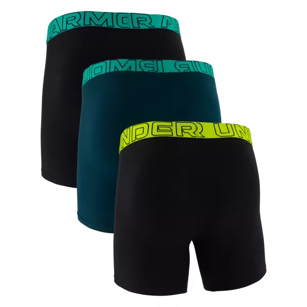  Moške boksarice UNDER ARMOUR UA PERFORMANCE COTTON - SOLID 6 - 3PK 1383889-007 ČRNA 