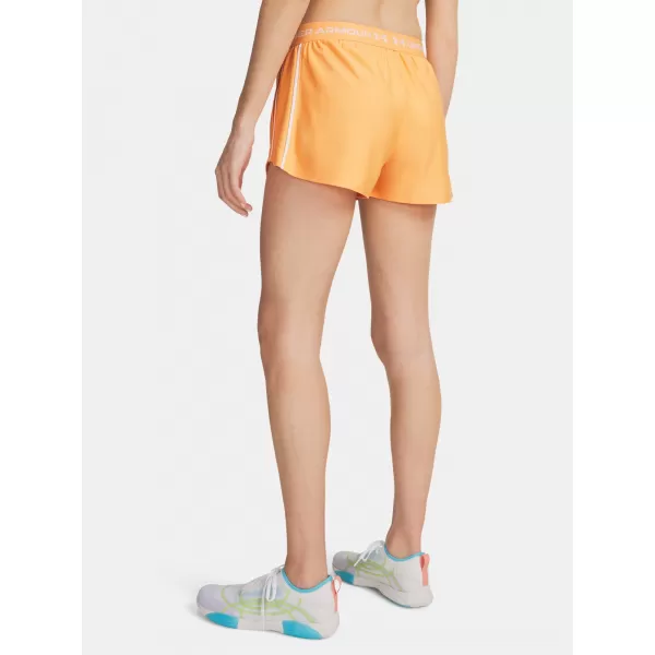  Ženske kratke hlače UNDER ARMOUR TECH PLAY UP SHORTS 1389882-870 ORANŽNA 