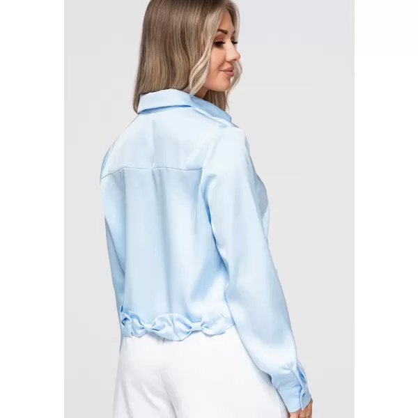  Ženska srajca OMBRE OW-SH-E0059 MODRA 