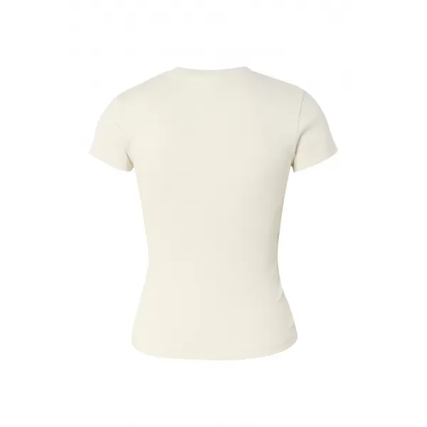  Ženska majica s kratkimi rokavi URBAN CLASSICS TB8569-02903 BELI PESEK 