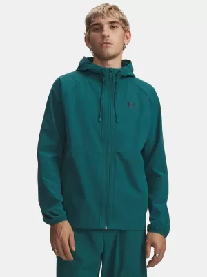 Moška jakna UNDER ARMOUR VIBE WOVEN JACKET 6003001-338 ZELENA